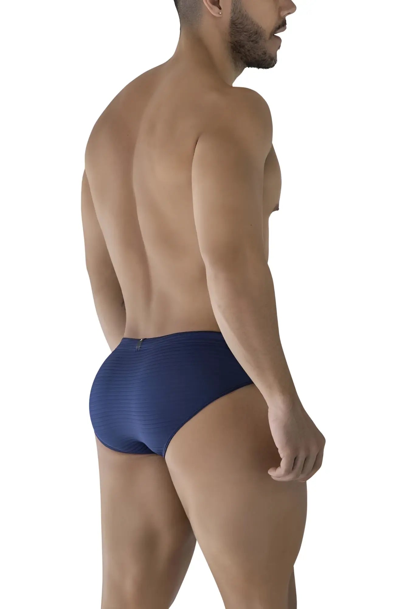 Navy blue textured microfiber briefs xtremen 91210b providing comfortable and breathable support