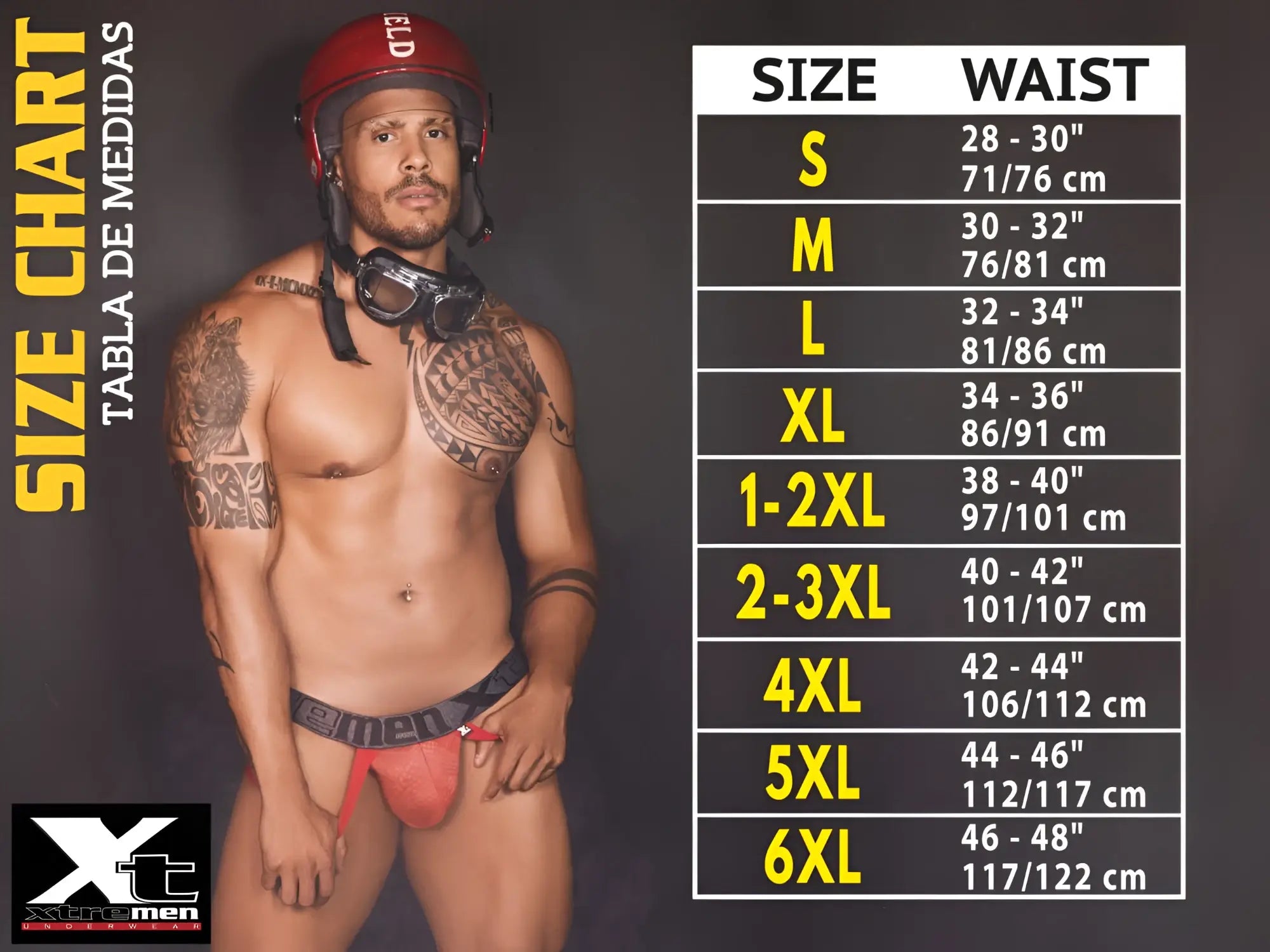 Red athletic briefs with black elastic waistband and xtreme branding made from microfiber for active use