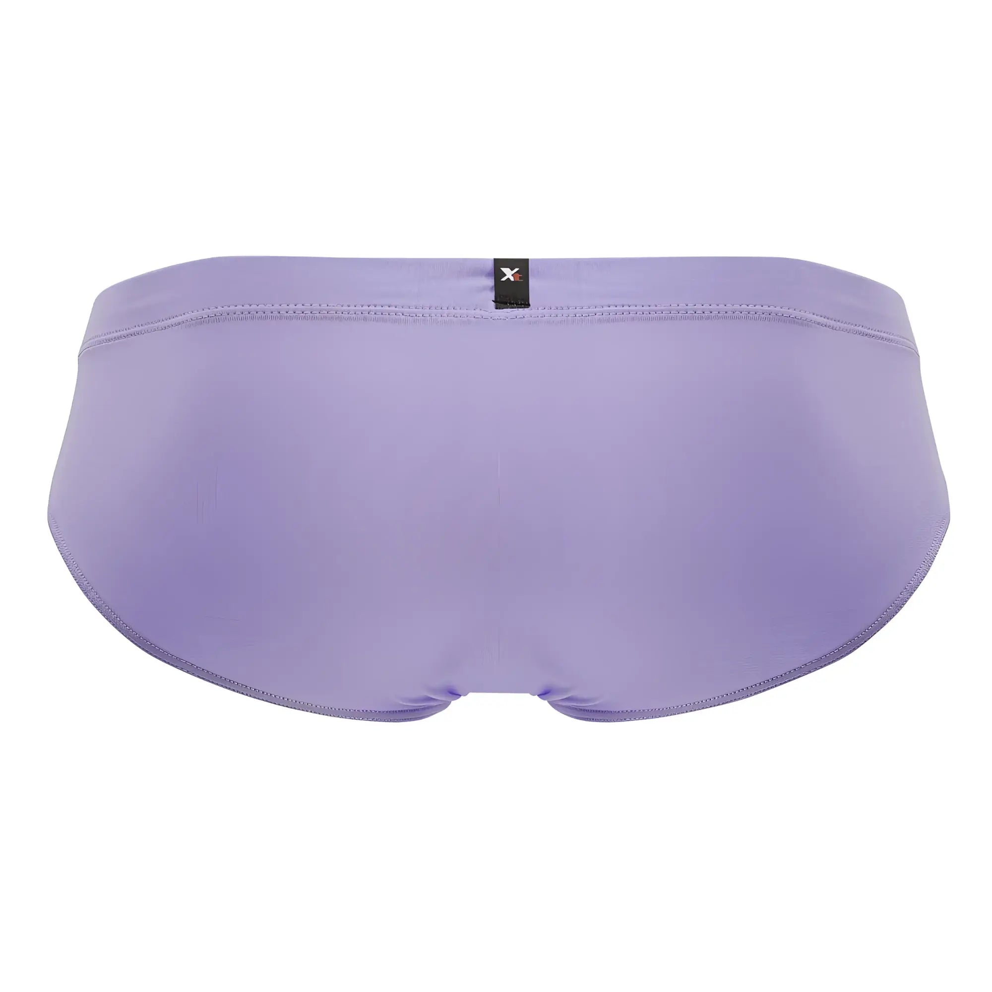 Lavender seamless microfiber briefs with subtle ribbed texture and black Xtremen brand tag on the waistband