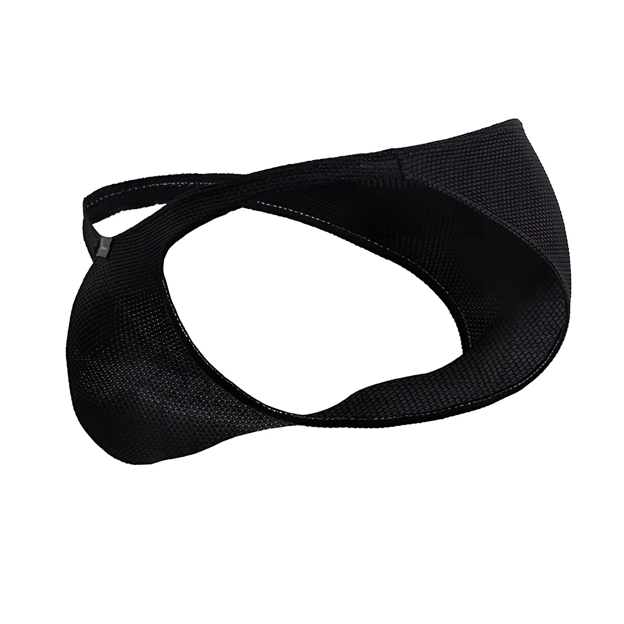 Xtremen 91224 microfiber bikini black briefs with black mesh fabric contoured design and adjustable strap