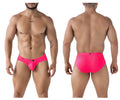 Xtremen 91227 microfiber briefs in fuchsia with bright pink mesh and a snug form fitting design