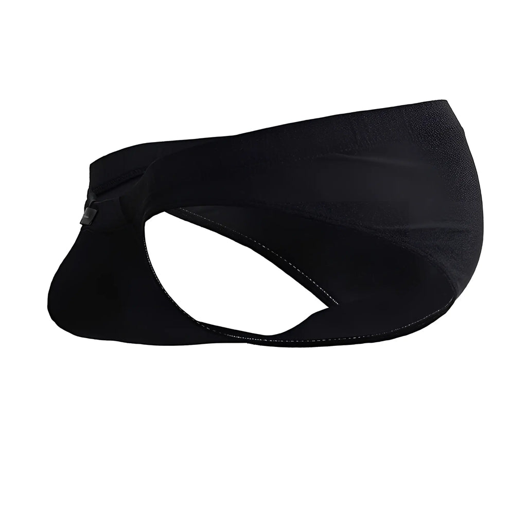 Xtremen 91233 microfiber briefs in black with sleek form-fitting design and subtle stitching details