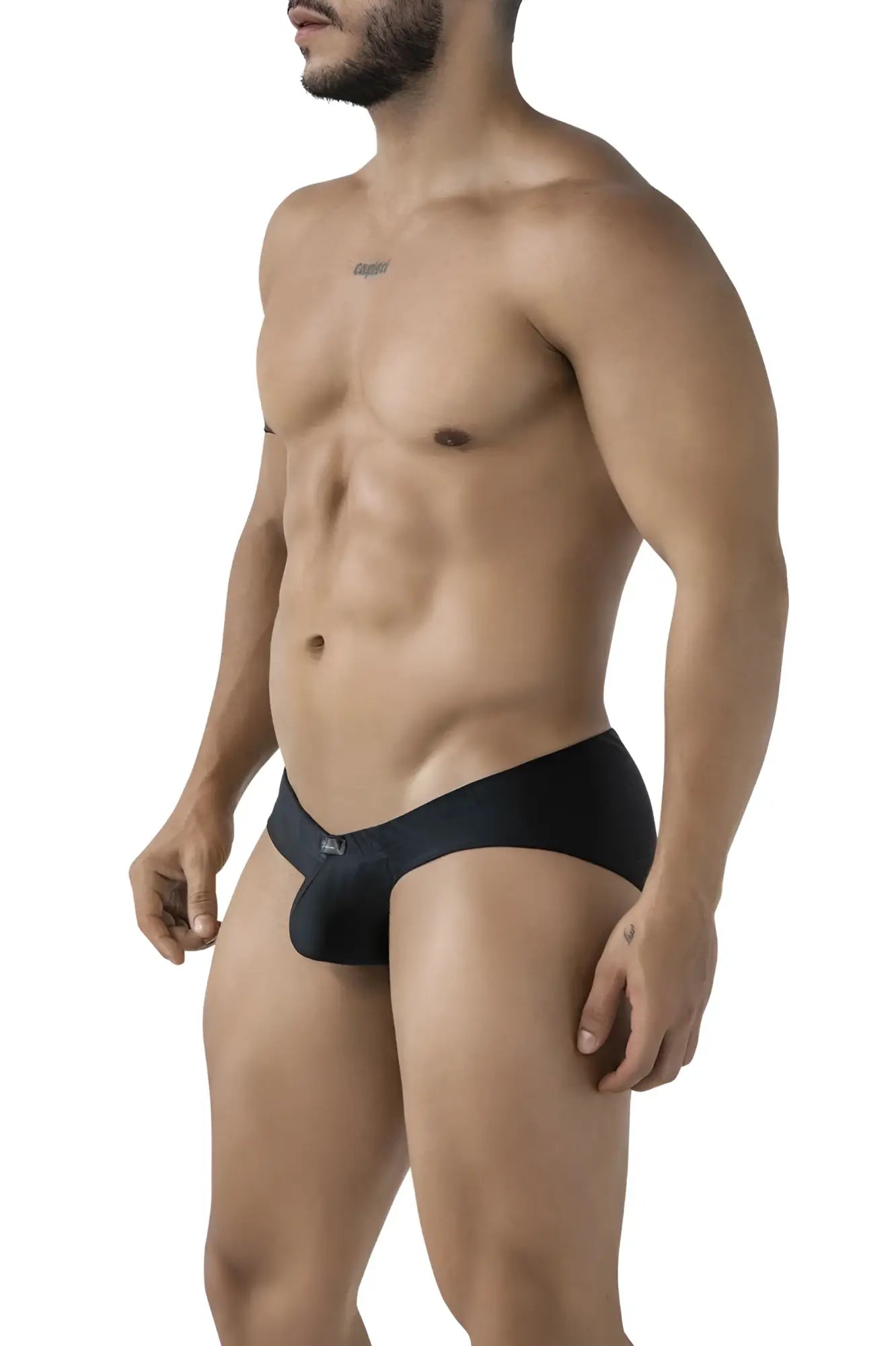Xtremen 91233 microfiber briefs for men in black with a snug fit and small logo on the waistband