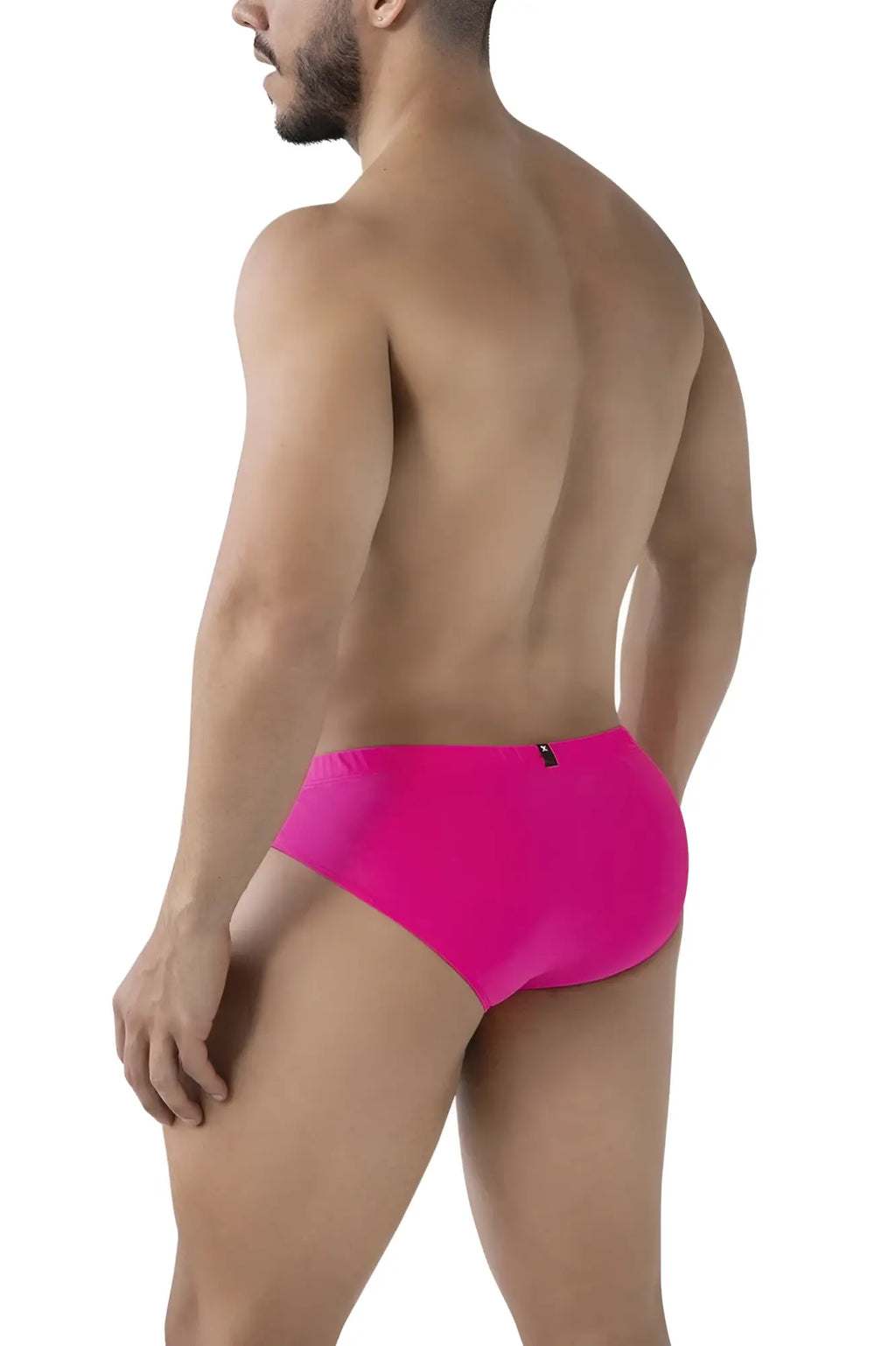 Xtremen 91233 microfiber briefs in fuchsia bright pink with a sleek form fitting design