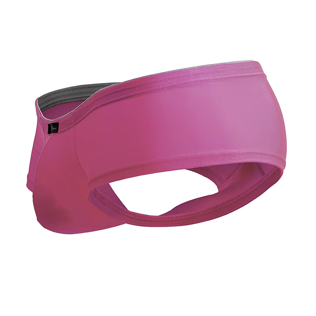 Pink stretchy microfiber headband with gray inner lining and subtle stitching details from xtremen 91234 trunks
