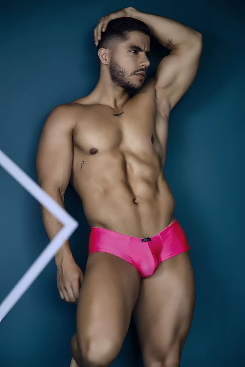 Vibrant fuchsia xtremen 91234 microfiber trunks featuring a sleek modern design and subtle branded waistband