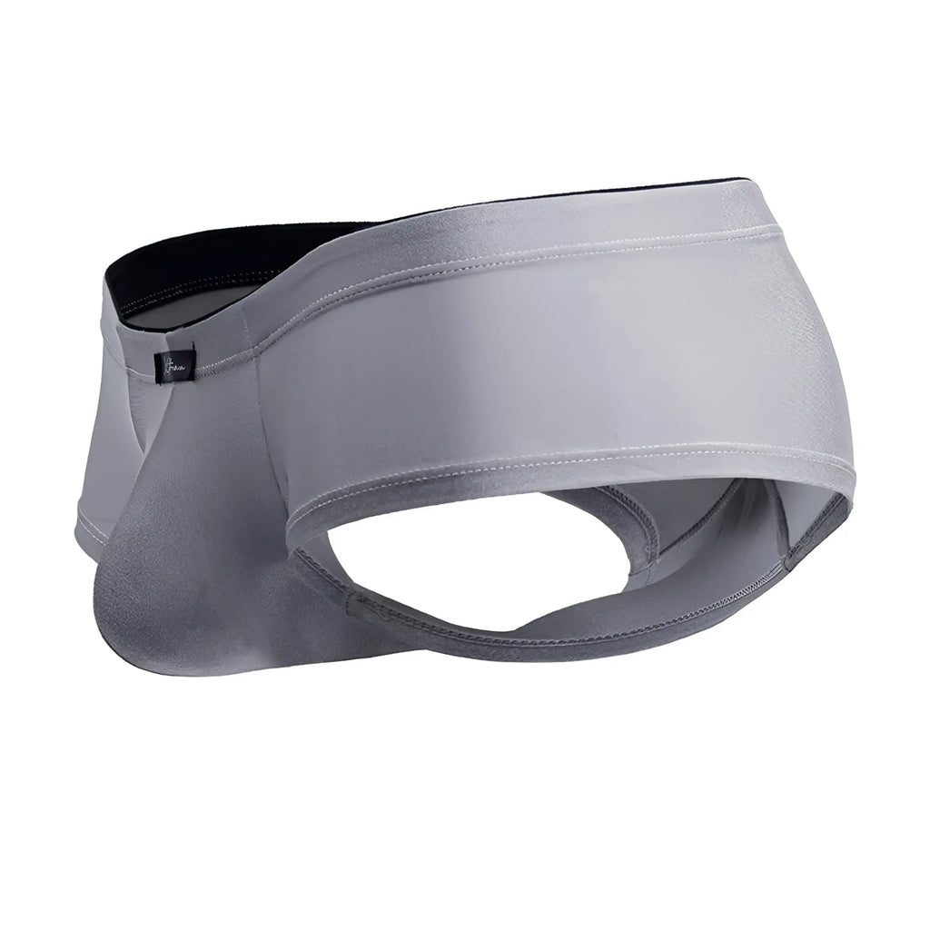 Xtremen 91234 microfiber trunks in gray with smooth stretchy fabric and black inner lining for comfortable wear