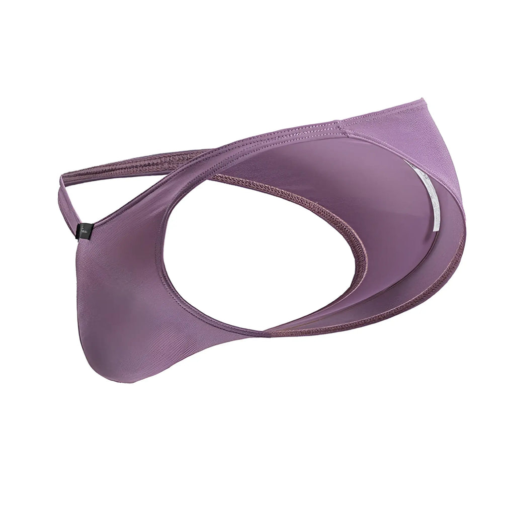 Purple microfiber bikini briefs xtremen 91239 in blackberry with sleek modern design and subtle stitching details
