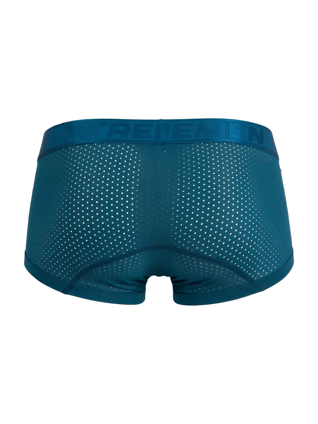 Teal breathable microfiber mesh briefs with a solid elastic treemen waistband xtremen 91252 trunks petrol color