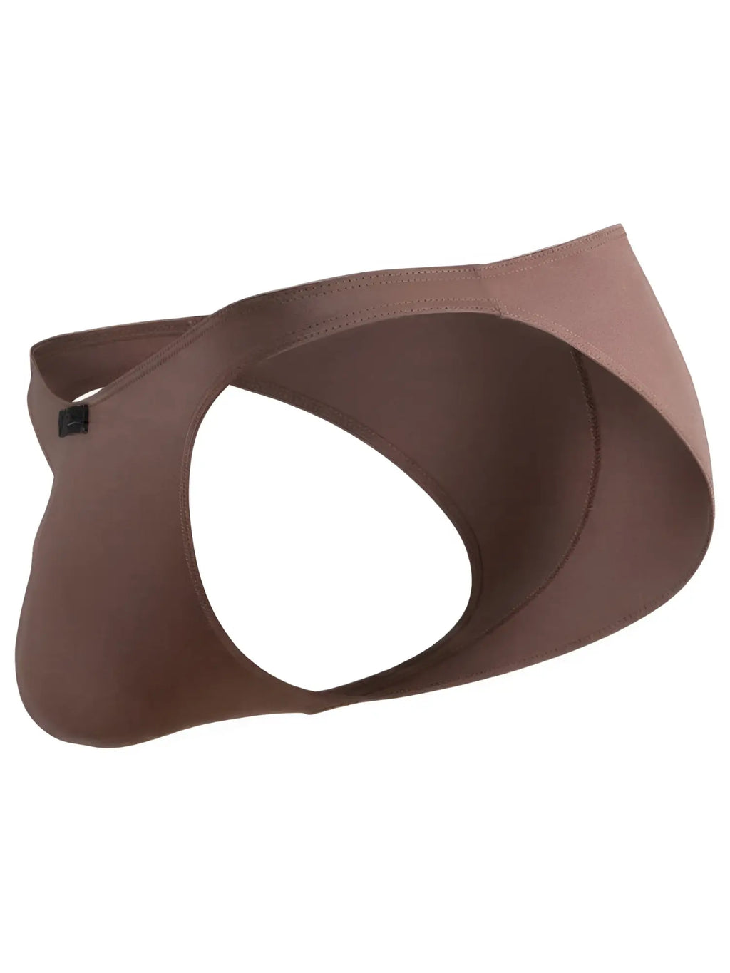 Xtremen brown bikini underwear with a side-cutout design on a white background.