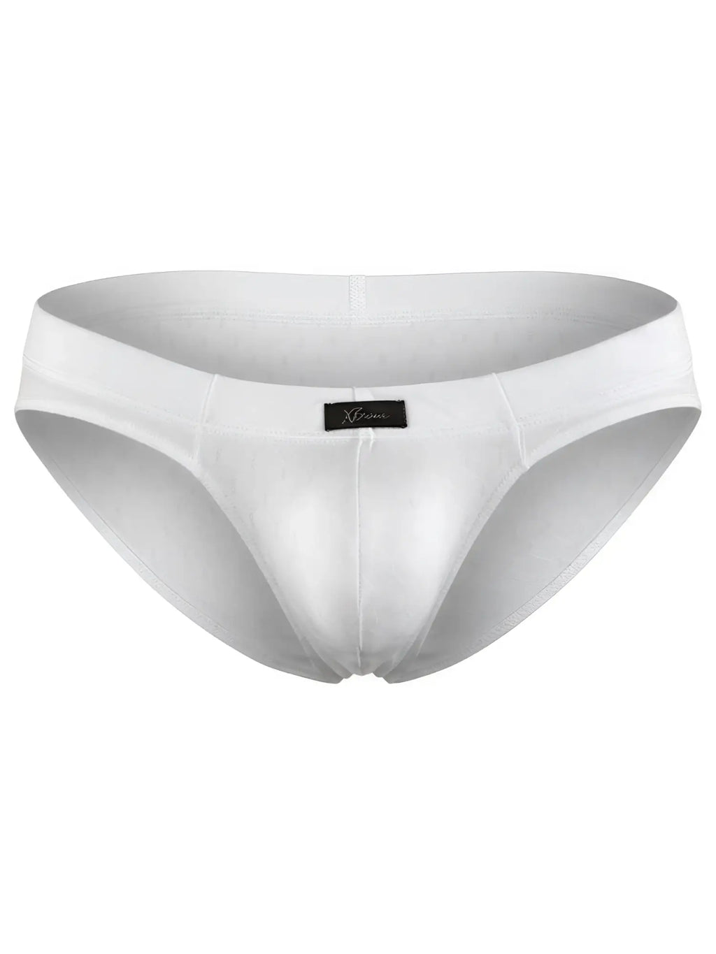 White Xtremen men’s briefs featuring a subtle honeycomb texture and a small brand logo on the waistband.