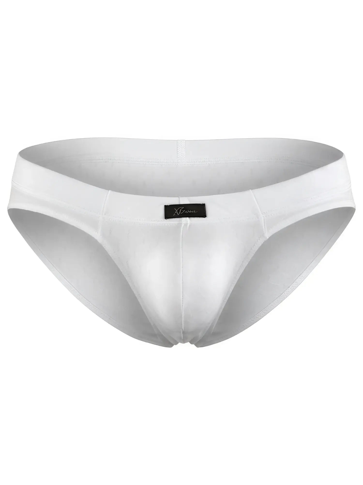 White Xtremen men’s briefs featuring a subtle honeycomb texture and a small brand logo on the waistband.
