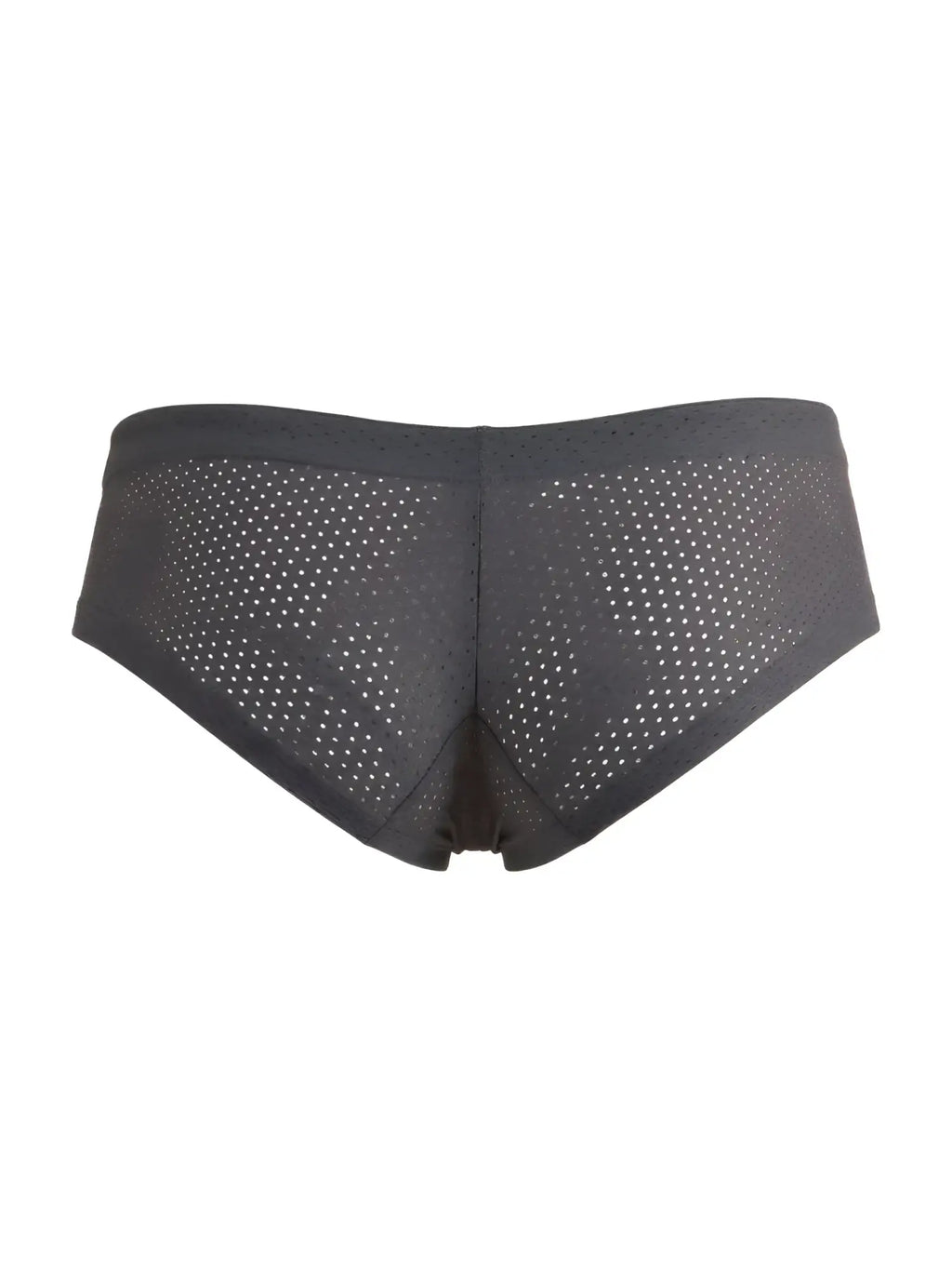Xtremen 91269 gray microfiber mesh briefs with perforated design and elastic waistband for breathable comfort