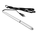 Zeus Electrosex electrical urethral sound: a smooth, silver-colored metal rod with an attached black electrical cable.
