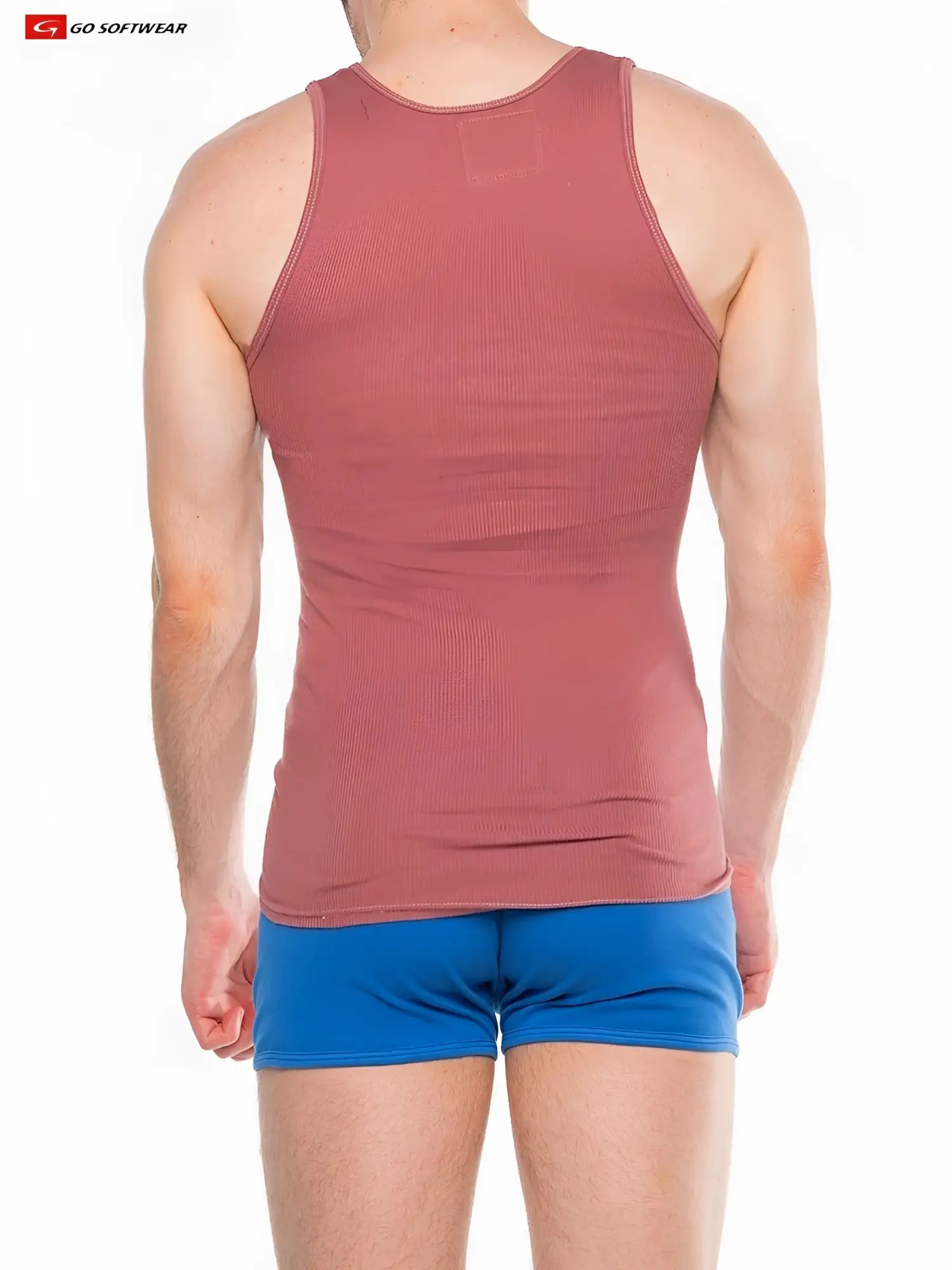 Zion rib tank top fitted ribbed dusty rose tank top made from stretchy fabric for comfortable wear