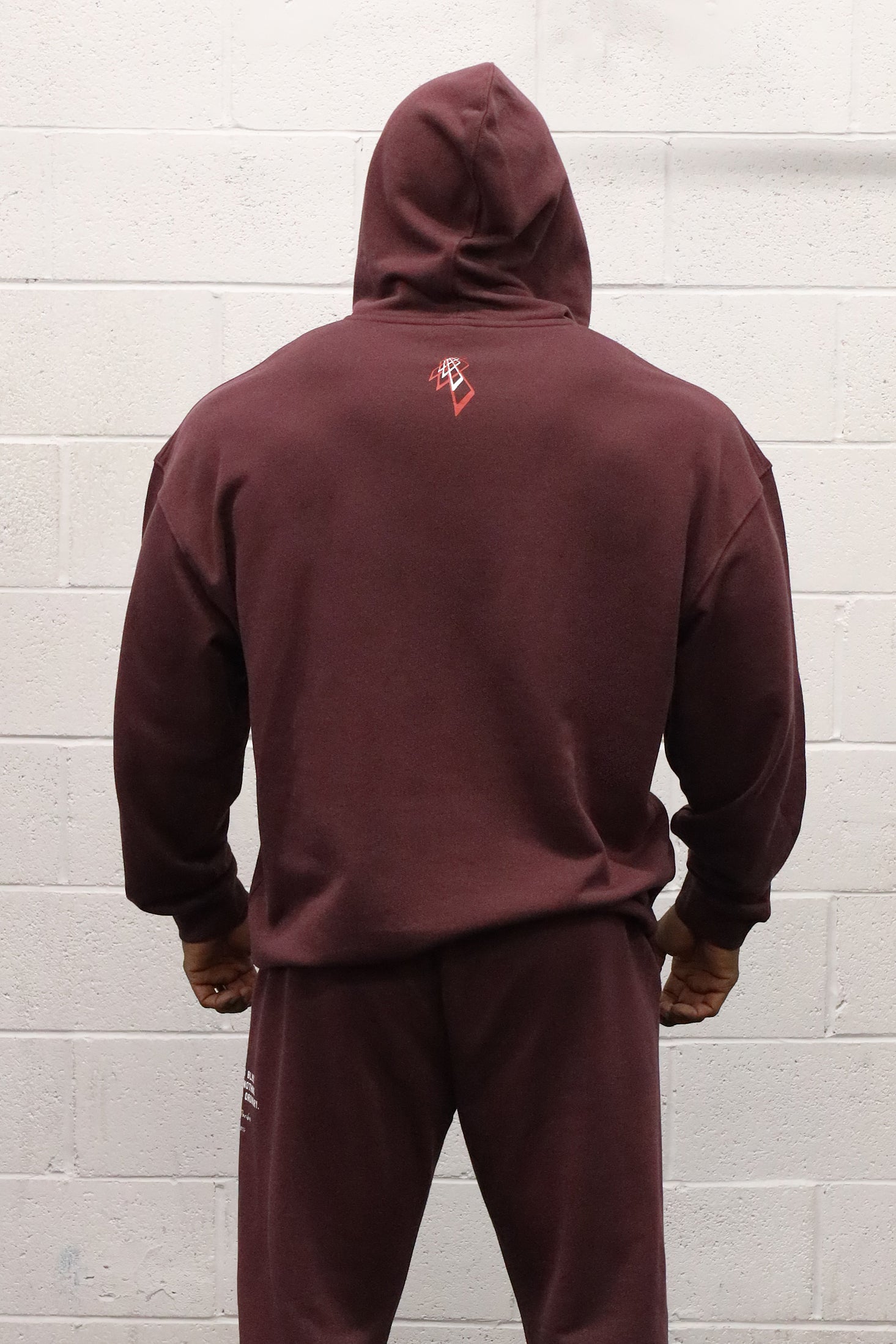 All Or Nothing French Terry Classic Zip-Up Hoodie - Maroon