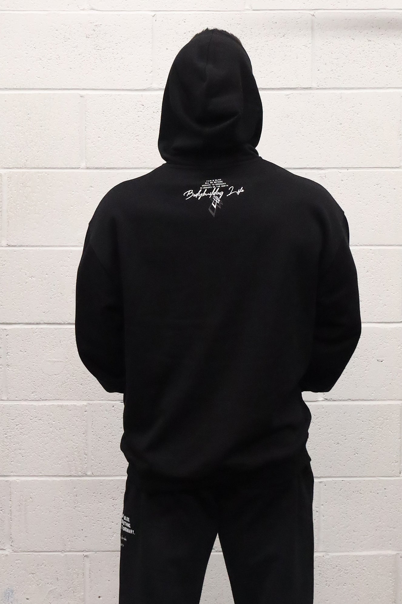 All Or Nothing French Terry Pullover Hoodie - Black