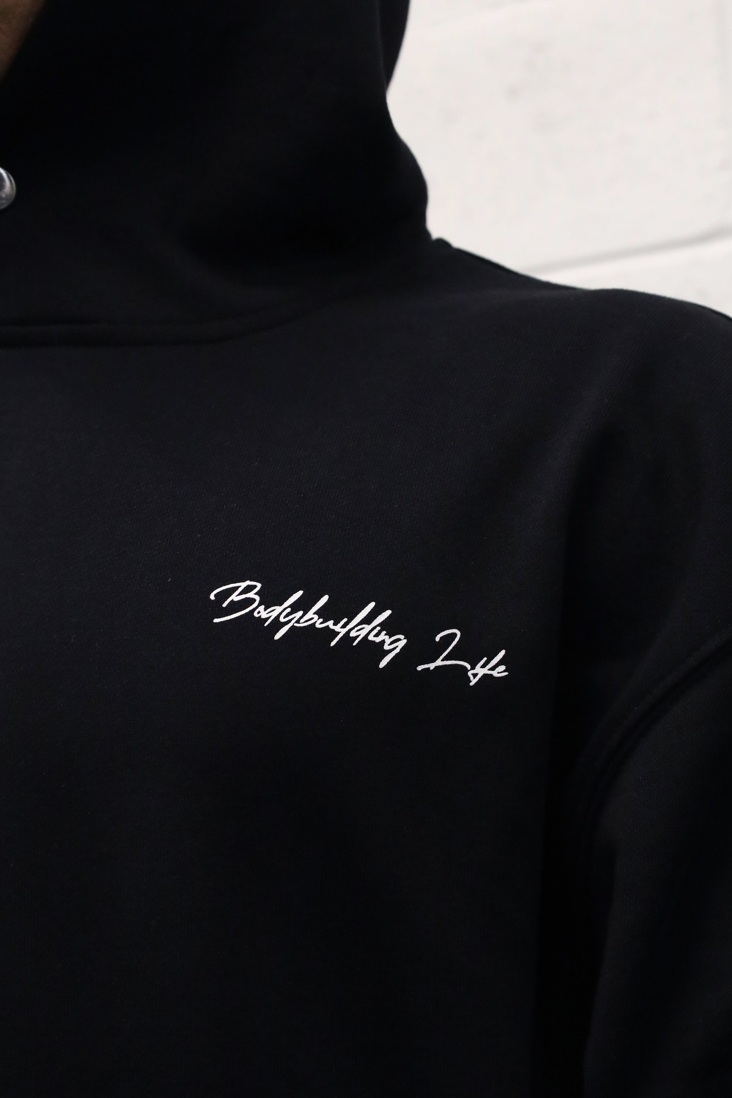 All Or Nothing French Terry Pullover Hoodie - Black