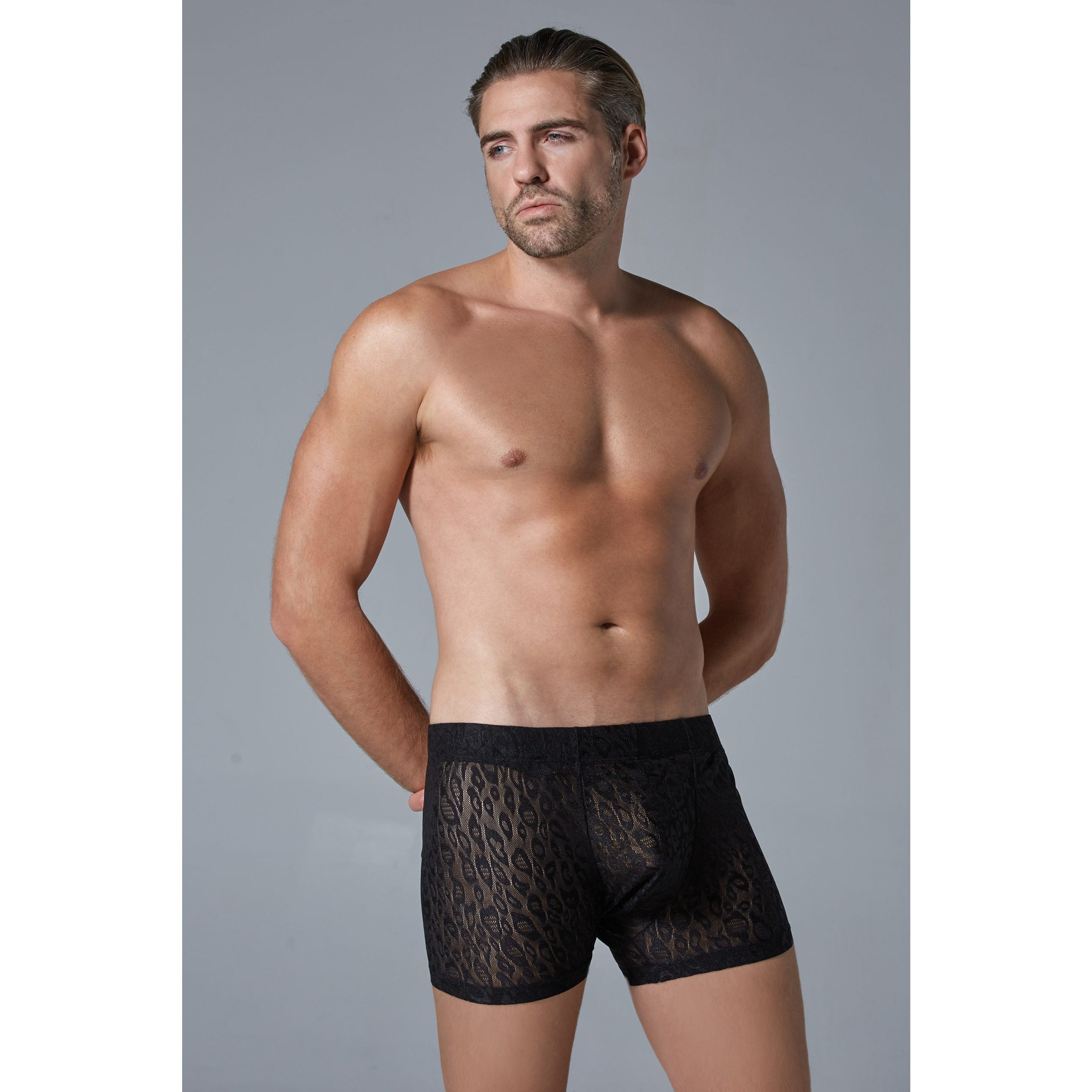 Luca Leopard Men's Shorts - DealByEthan.gay