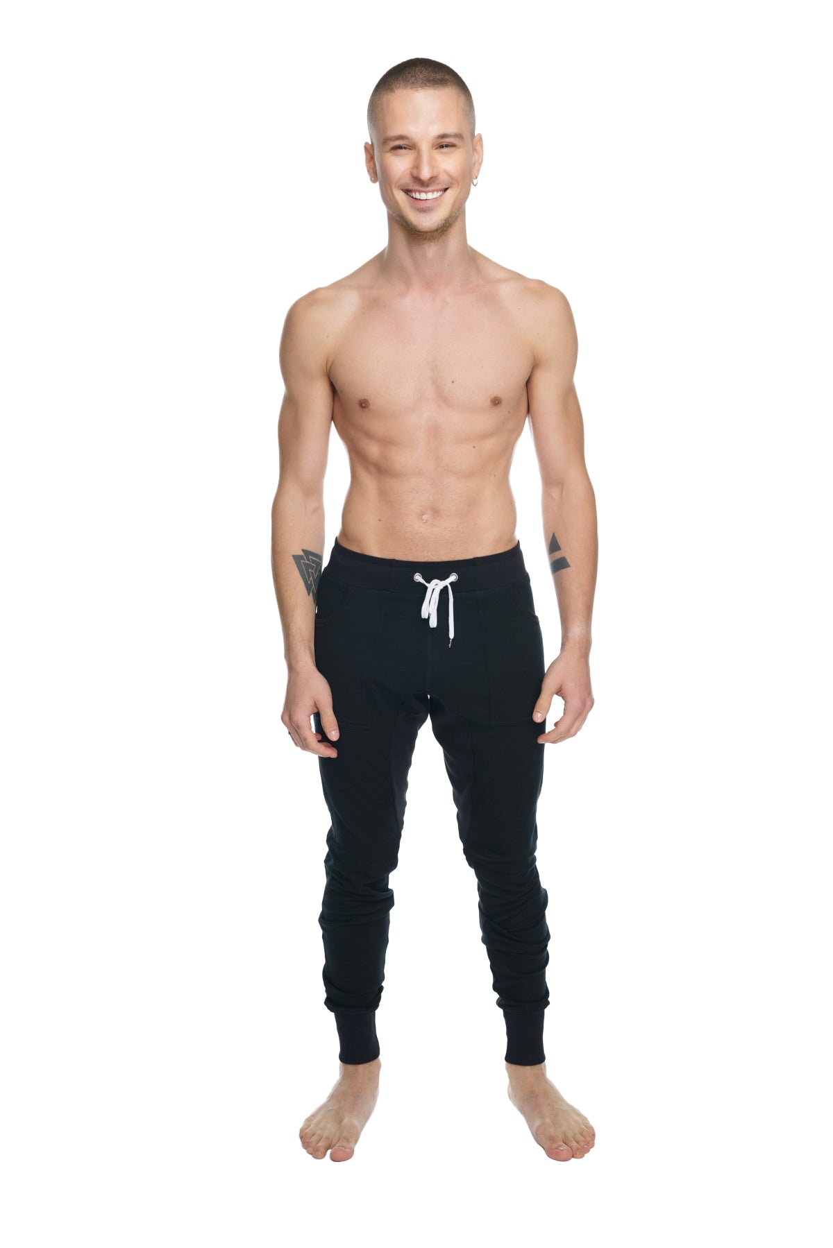 **Winter Edition** Performance Fleece Long Cuffed Jogger & Yoga Sweat Pants (Black)