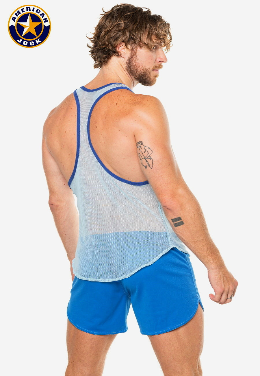 A J Physique Mesh Gym Tank - DealByEthan.gay