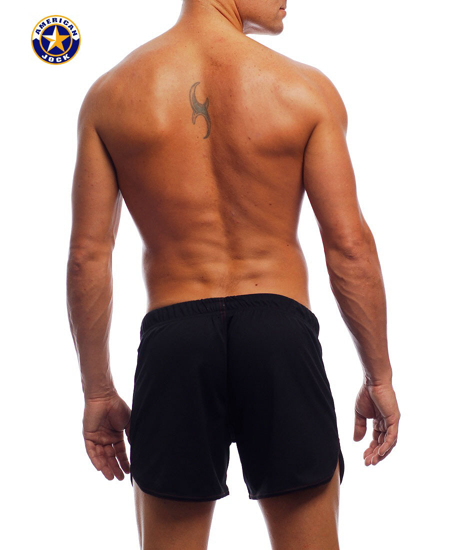 A J 11" Workout Short w/Built-In Jockstrap - DealByEthan.gay