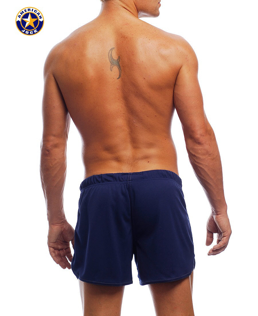 A J 11" Workout Short w/Built-In Jockstrap - DealByEthan.gay