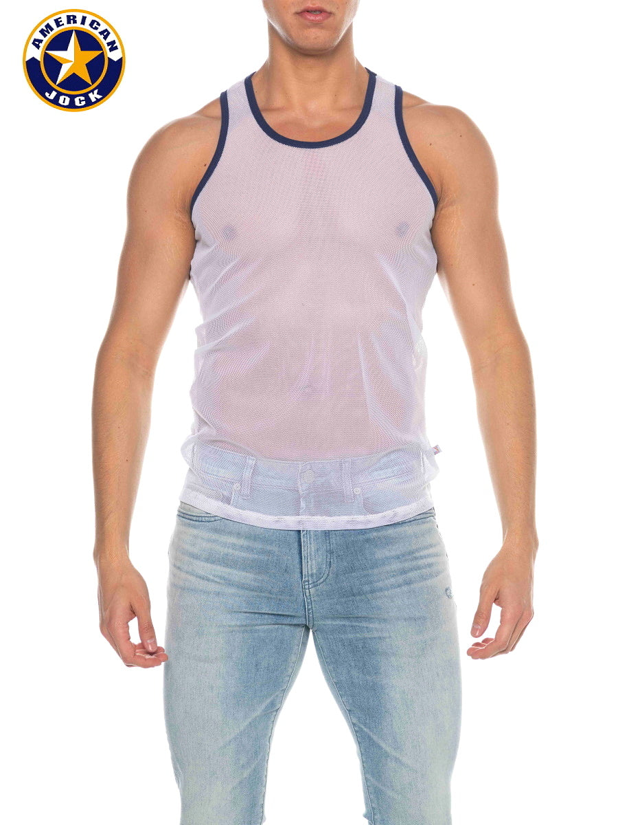 A J Phys Ed Mesh Tank Top - DealByEthan.gay