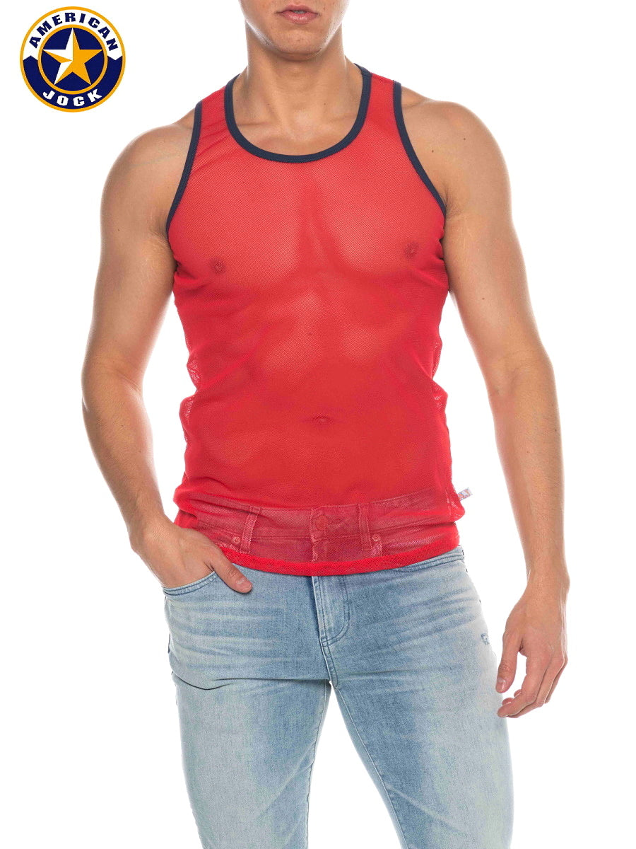 A J Phys Ed Mesh Tank Top - DealByEthan.gay