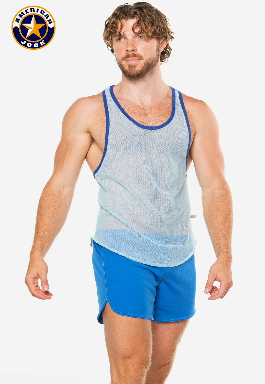 A J Physique Mesh Gym Tank - DealByEthan.gay