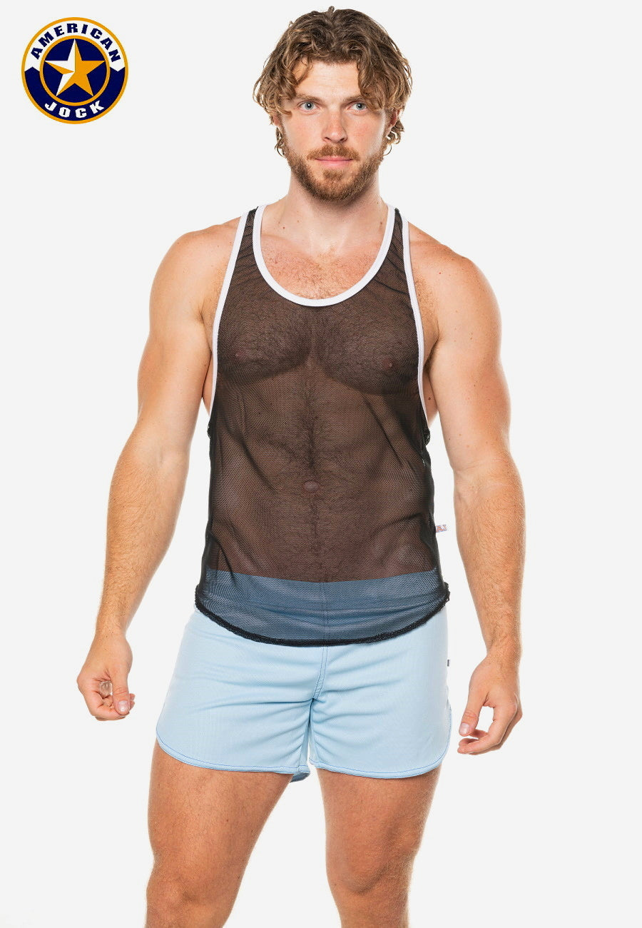 A J Physique Mesh Gym Tank - DealByEthan.gay