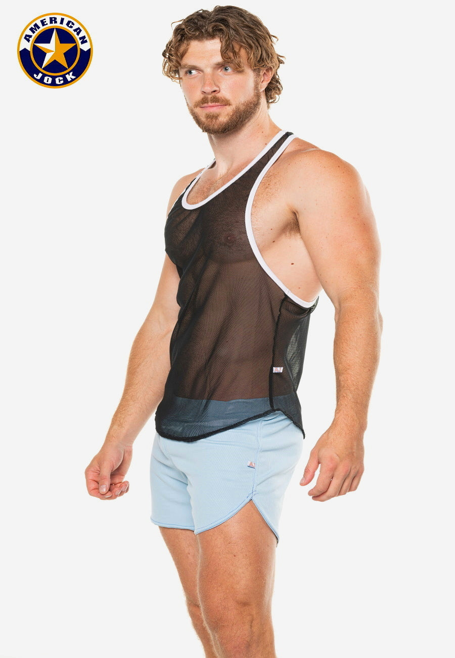 A J Physique Mesh Gym Tank - DealByEthan.gay