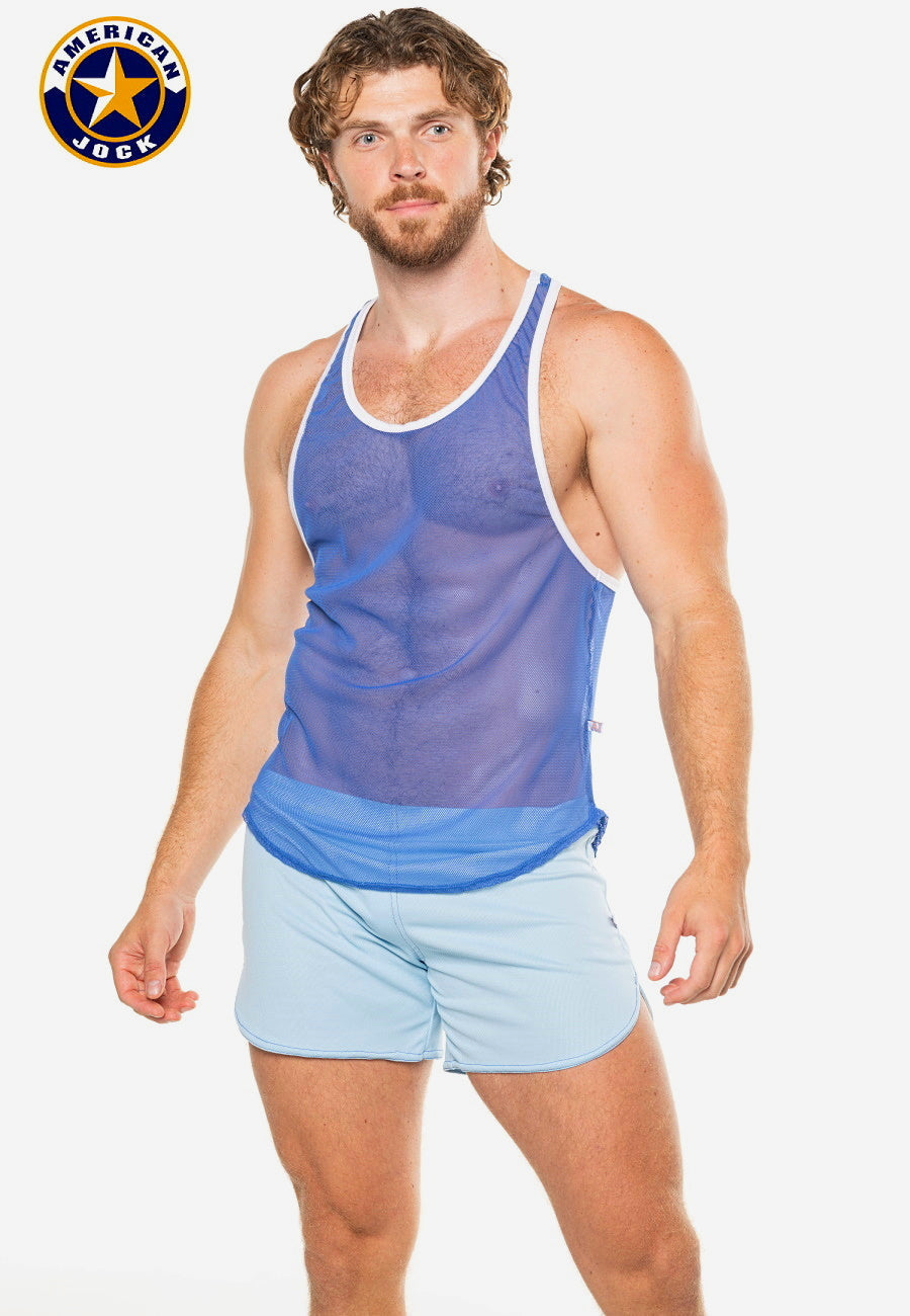 A J Physique Mesh Gym Tank - DealByEthan.gay