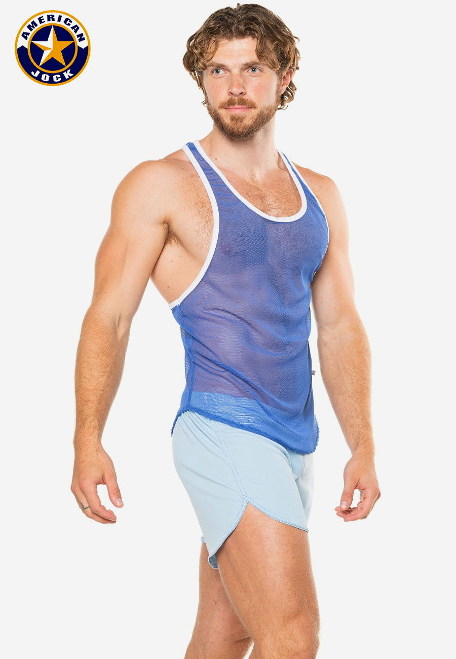 A J Physique Mesh Gym Tank - DealByEthan.gay