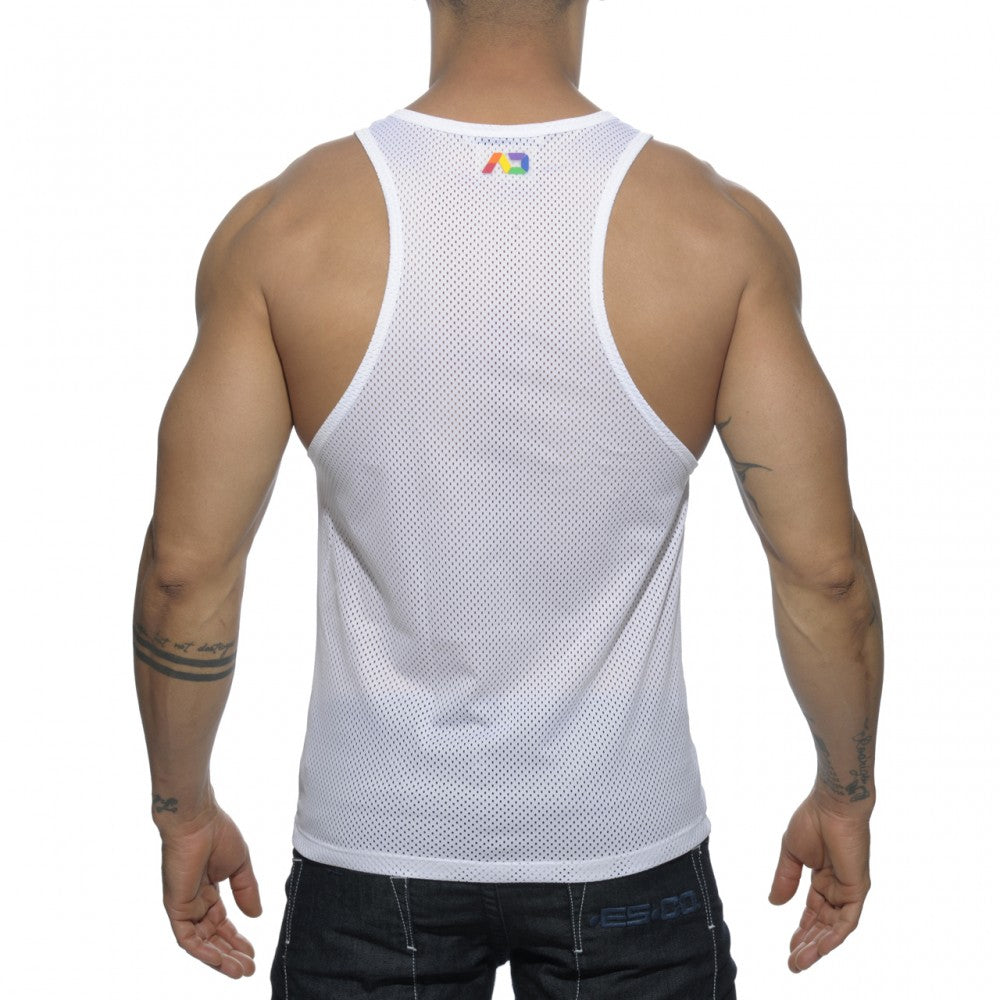 AD RAINBOW MESH TANK - DealByEthan.gay loves Addicted