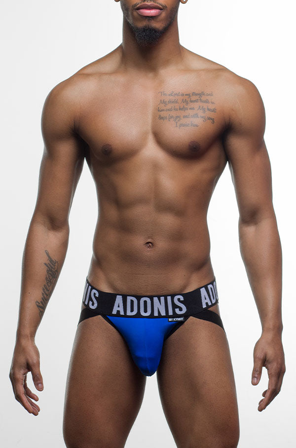 Double-Strap Blue Jock/Thong - DealByEthan.gay