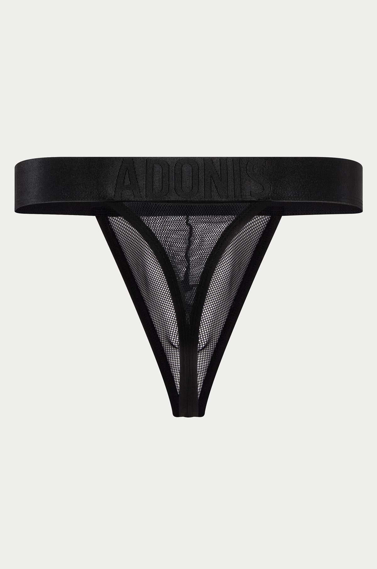 Luxe Mesh Black Thong - DealByEthan.gay