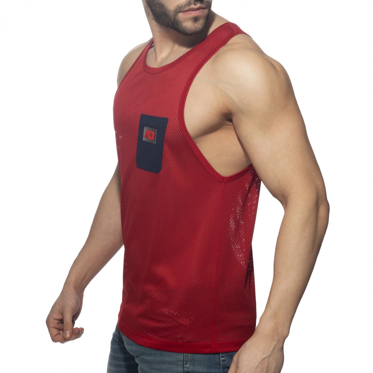 POCKET CONTRAST TANK TOP