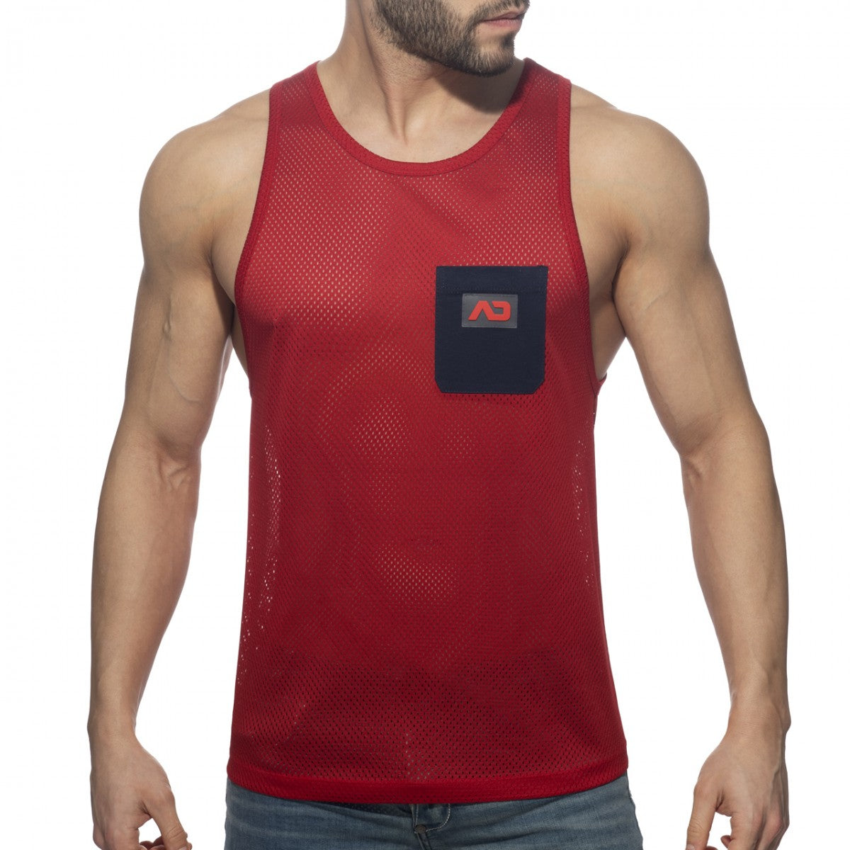 TANKTOP MIT TASCHEN UND KONTRAST