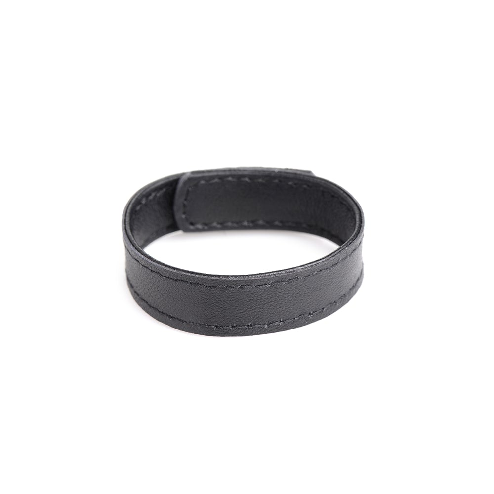 Leather and Velcro Cock Ring - DealByEthan.gay