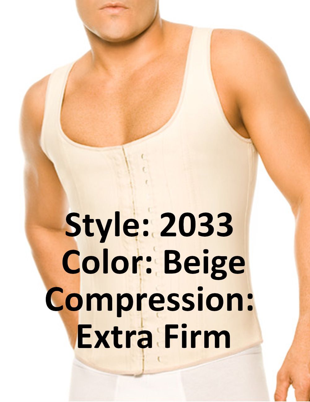 Ann Chery 2033 Latex Männer Hüfthalter Body Shaper Farbe Beige