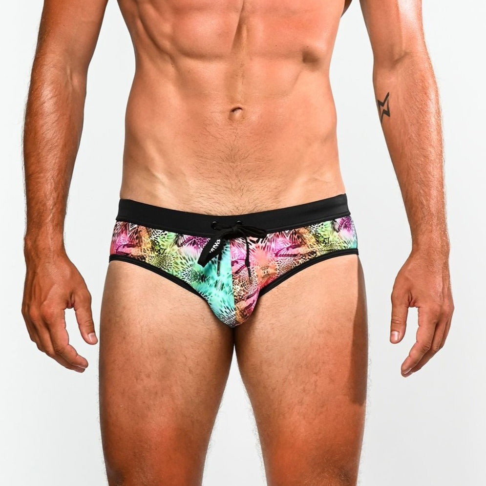 BUTTERFLIES JUNGLE FREESTYLE SWIM BRIEF - DealByEthan.gay loves ST33LE