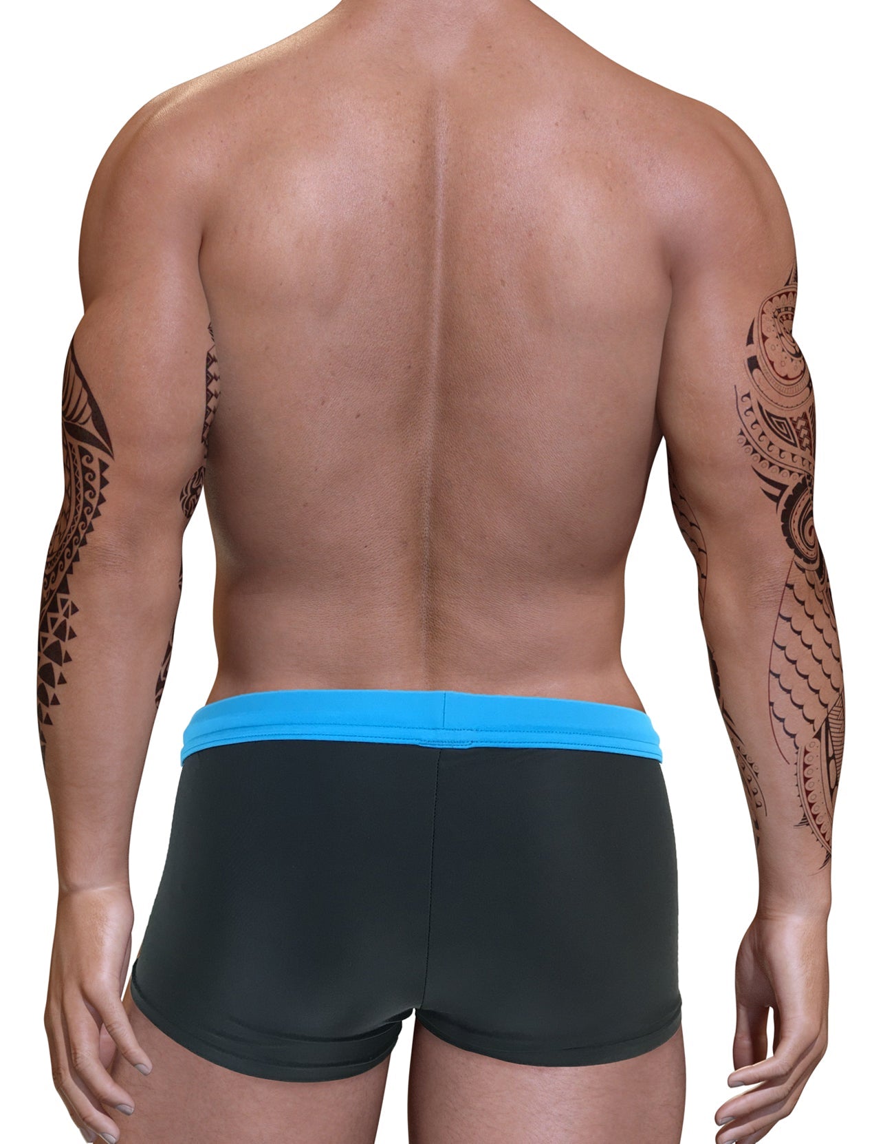 Big Boy Pouch Swim Square Cut Blue - DealByEthan.gay