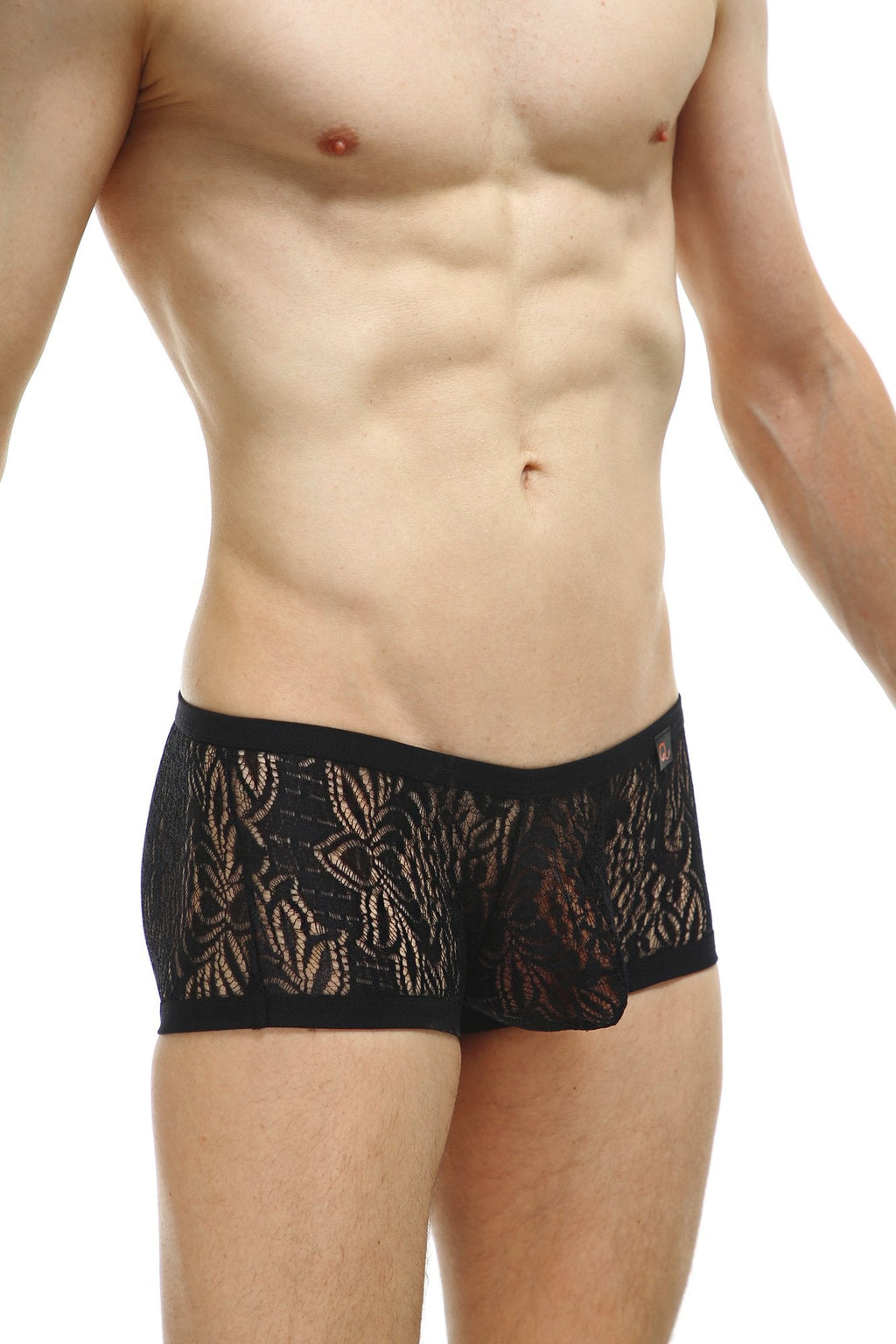 Boxer Plouhac Lace Black - DealByEthan.gay loves PetitQ