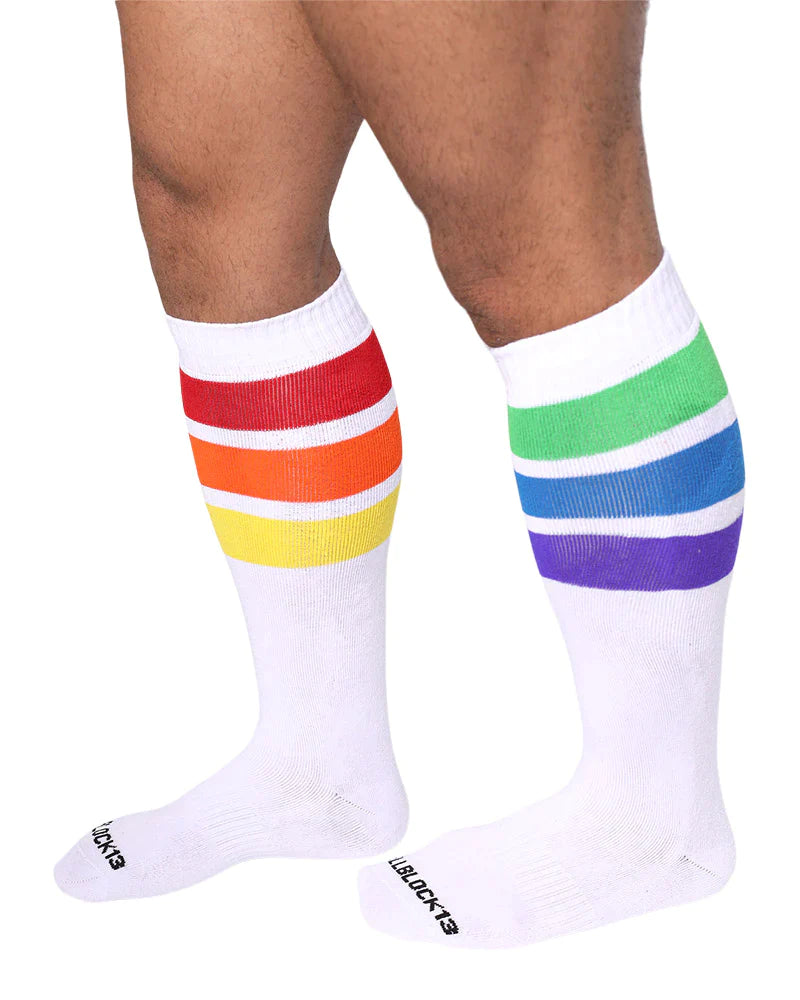 CELLBLOCK 13 PRIDE KNEE HIGH SOCK - 2 COLORS TO CHOOSE - DealByEthan.gay
