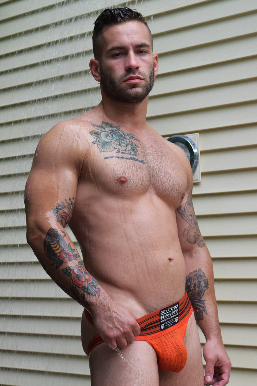 CUMDUMP JOCK - ORANGE - DealByEthan.gay loves Breedwell