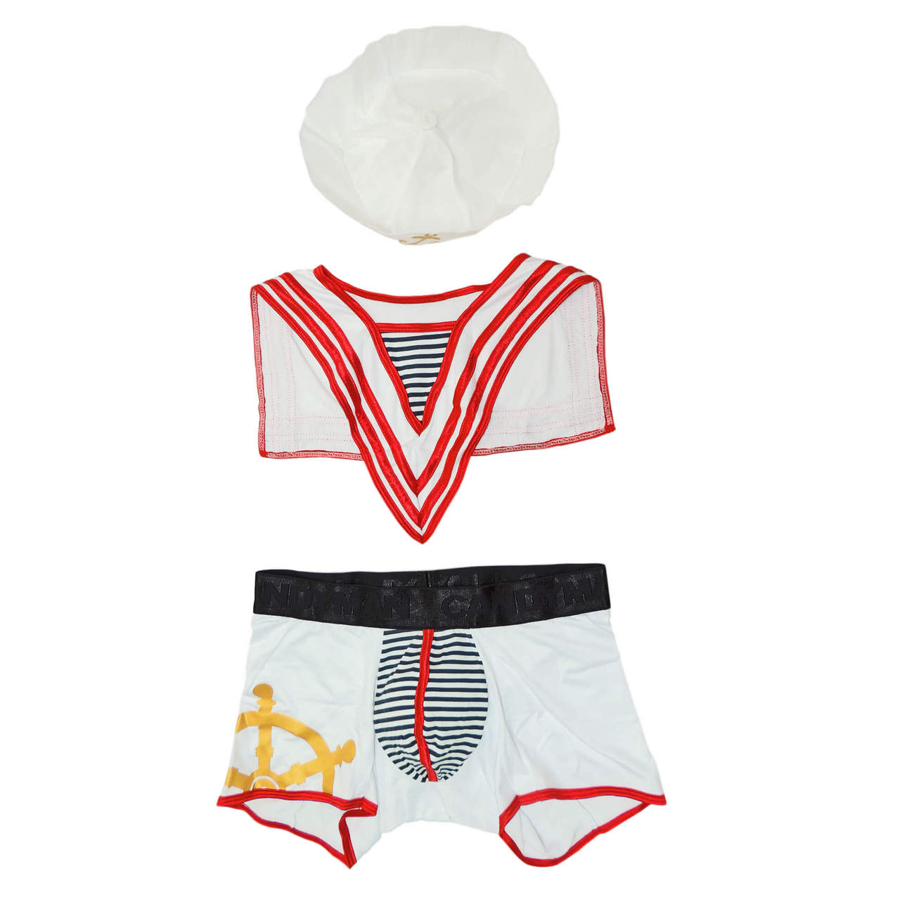 CandyMan 9557 Sailor Costume Outfit Color White - DealByEthan.gay loves CandyMan