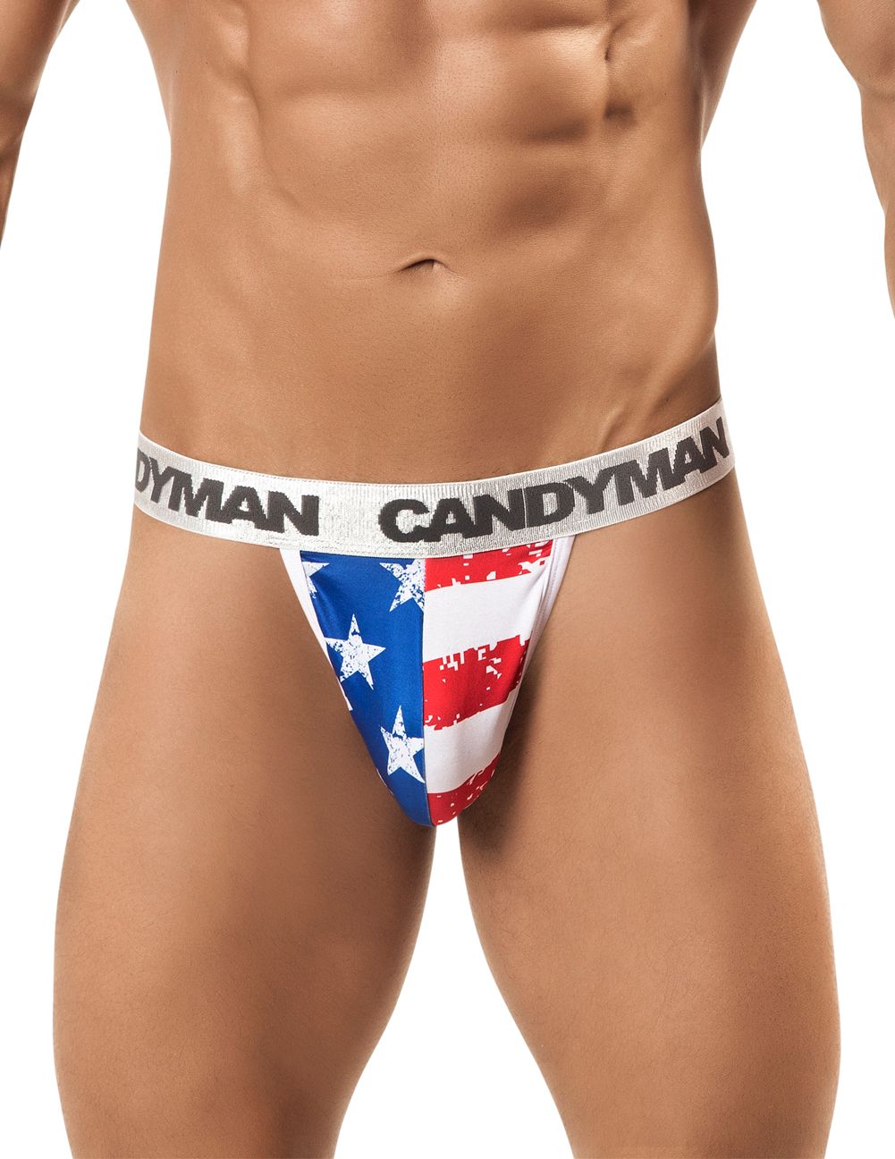 CandyMan 99154 Patriotic Thong Multi-colored - DealByEthan.gay loves CandyMan