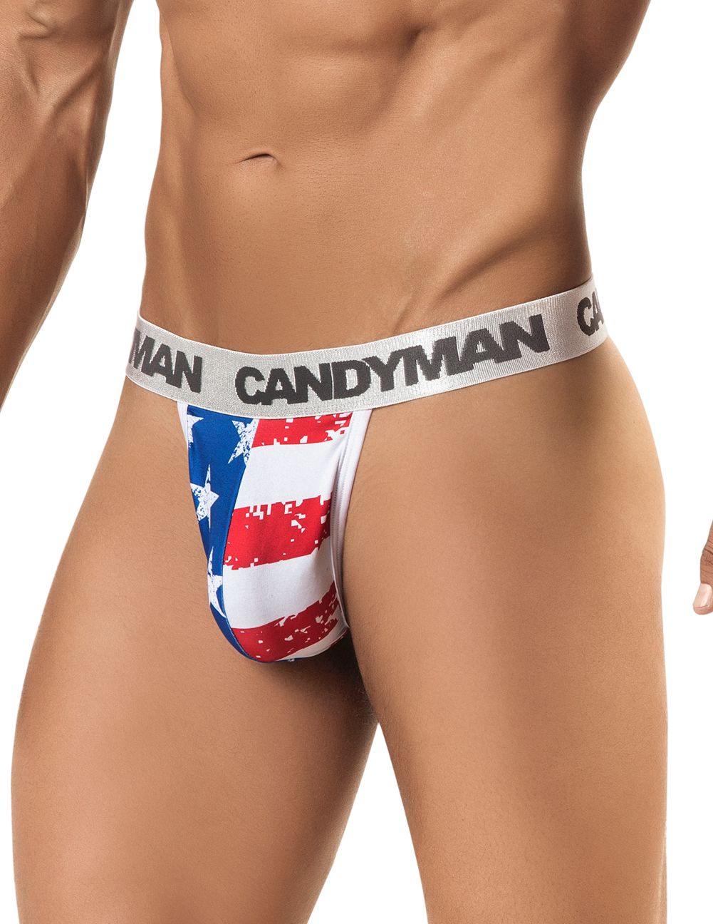CandyMan 99154 Patriotic Thong Multi-colored - DealByEthan.gay loves CandyMan