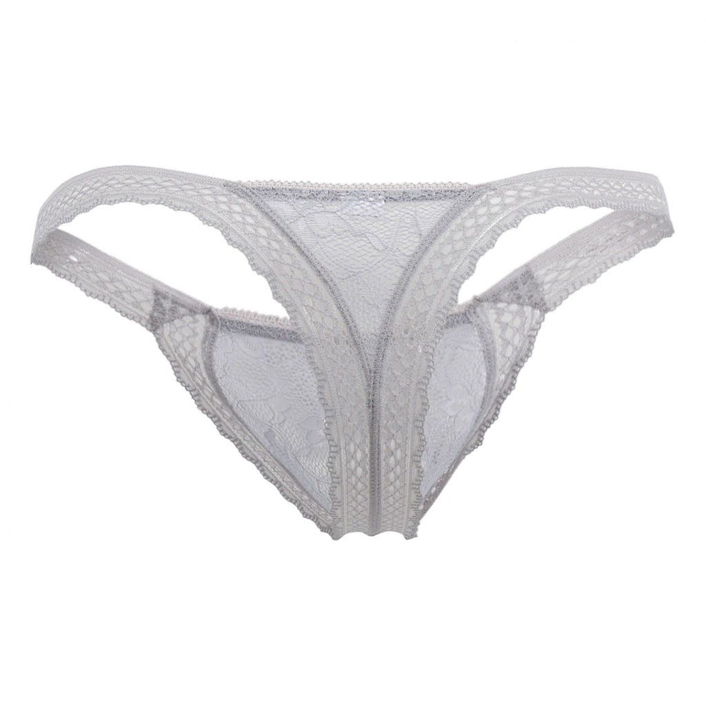 CandyMan 99420 Double Lace Thongs Color Gray - DealByEthan.gay loves CandyMan